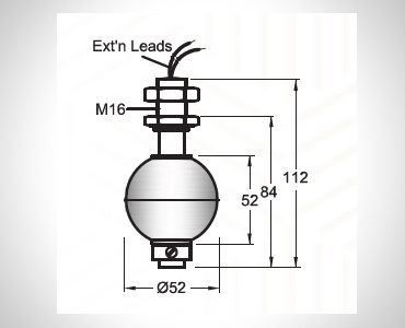  MINI FLOAT GUIDED LEVEL SWITCHES FOR LIQUIDS -MFGS